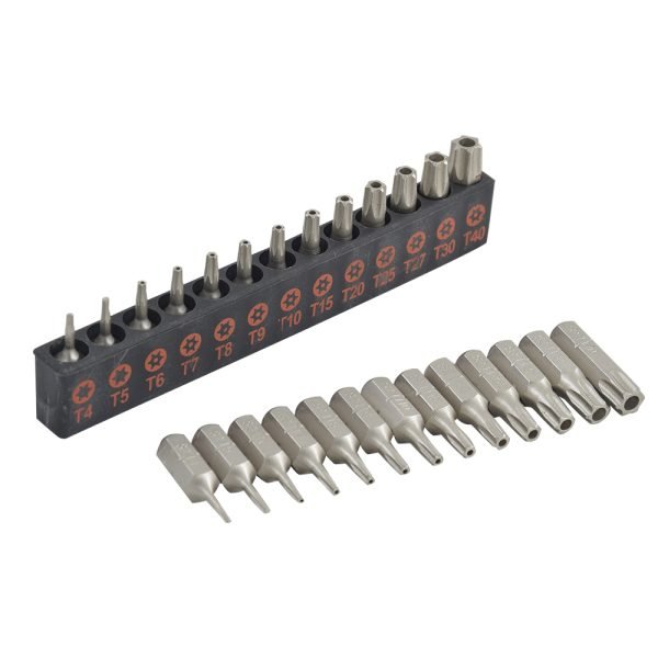 13pcs T4-T40 Trox Security Bit Set With Magnetic Quick Release Extension Bit - Image 3