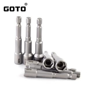Magnetic 6/8/12 mm Hex Socket 1/4" Shank Spanner Nut Setter Driver Bit