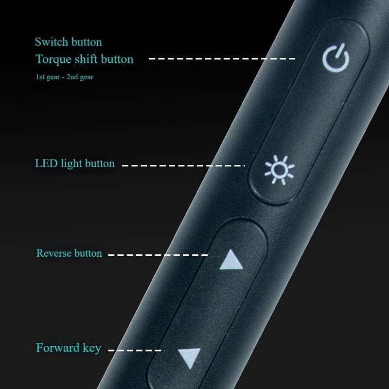55 in1 Magnetic Type-C Rechargeable 2-speed Torque Electric Screwdriver Set