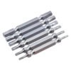 6.35mm Hexagonal Shank 65mm Length Double End Hexagon Head Screwdriver Bit H2.5 H3 H4 H5 H6