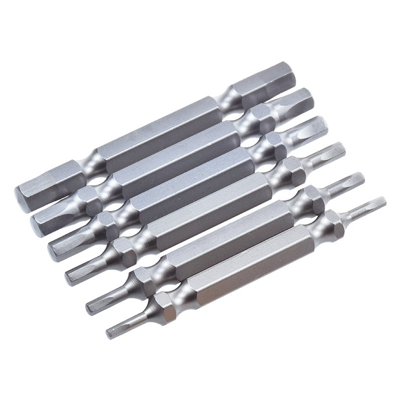 6.35mm Hexagonal Shank 65mm Length Double End Hexagon Head Screwdriver Bit H2.5 H3 H4 H5 H6