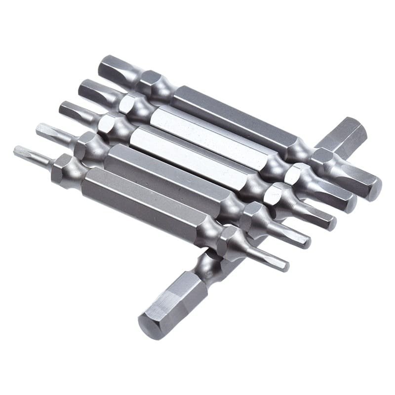6.35mm Hexagonal Shank 65mm Length Double End Hexagon Head Screwdriver Bit H2.5 H3 H4 H5 H6