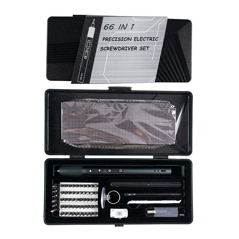 66 in 1 Precision Cordless Screwdriver Set Rechargeable Multi Tool Kit