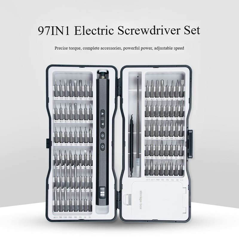 97 in 1 type crechargeable electric screwdriver set